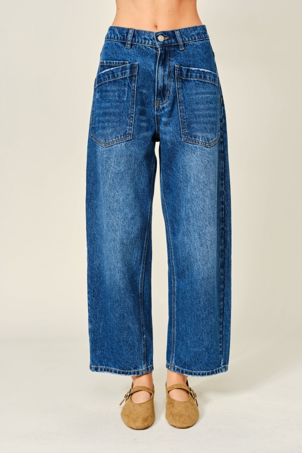 AJP6271 / Aaron & Amber<br/>SEMI BARREL JEANS
