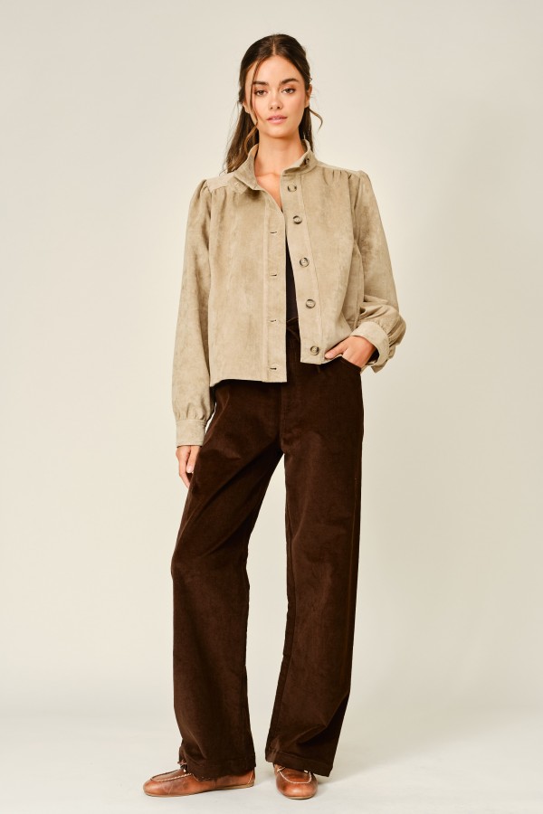 AJP6376 / Aaron & Amber<br/>CORDUROY STRAIGHT PANTS