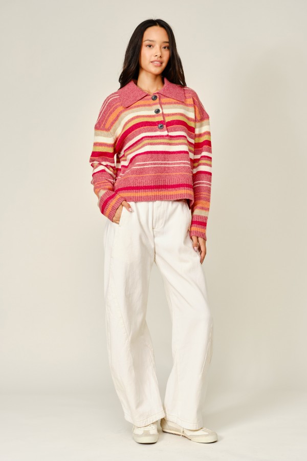 AJP6389 / Aaron & Amber<br/>SEAM DETAIL BARREL PANTS