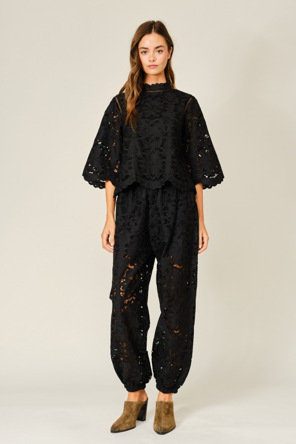 AJP6579 / Aaron & Amber<br/>EMBROIDERED BALLOON PANTS