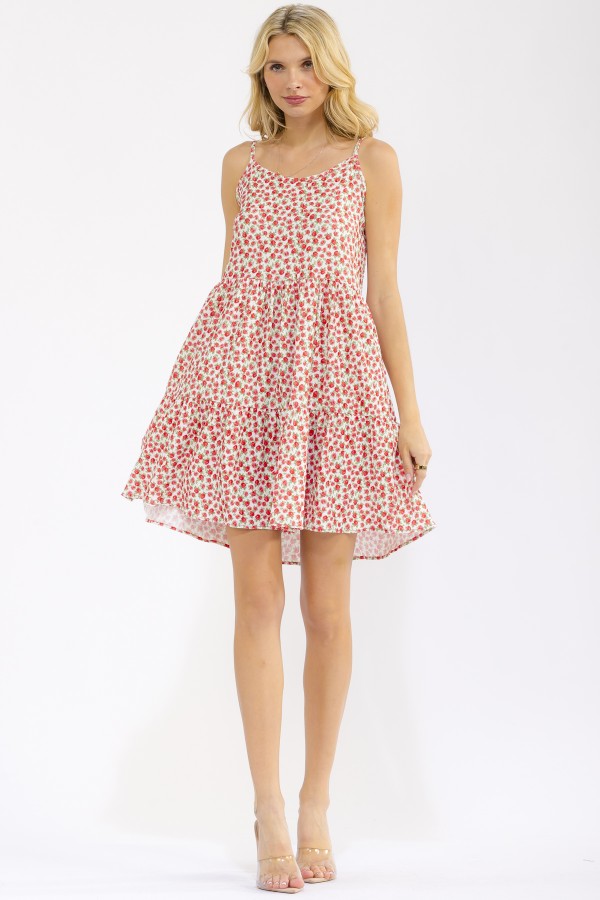 D6336 / 7th Ray<br/>FLORAL TIERED BABYDOLL DRESS