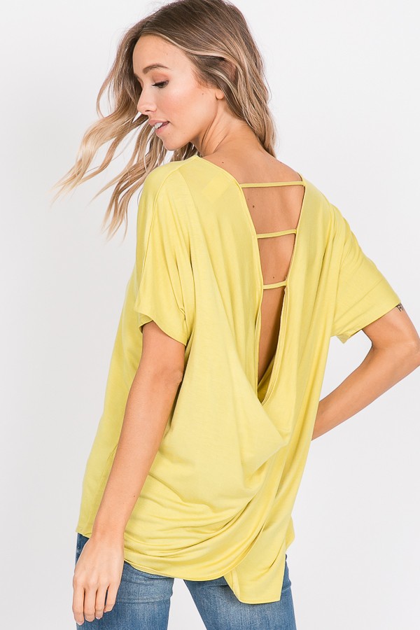 T2356 / 7th Ray<br/>CROSSED OPEN BACK TOP