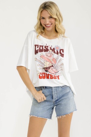 T6282 / 7th Ray<br/>THE COSMIC COWBOY GRAPHIC TEE