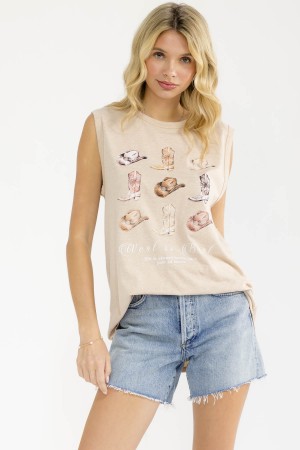 T6294 / 7th Ray<br/>WEST IS BEST GRAPHIC TEE