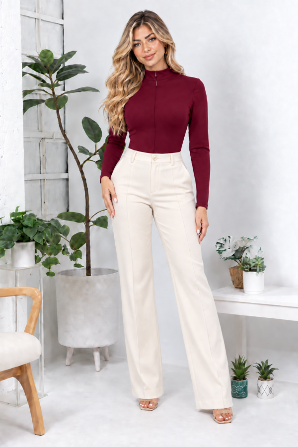 BB-26283 ADRIADNE / BALBOA<br/>Adriadne Mock Neck Long-Sleeve Bodysuit