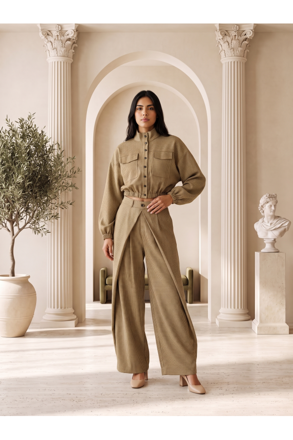 BS-26166 PAMPLONA / BALBOA<br/>Pamplona Houndstooth Jacket & Pants Set