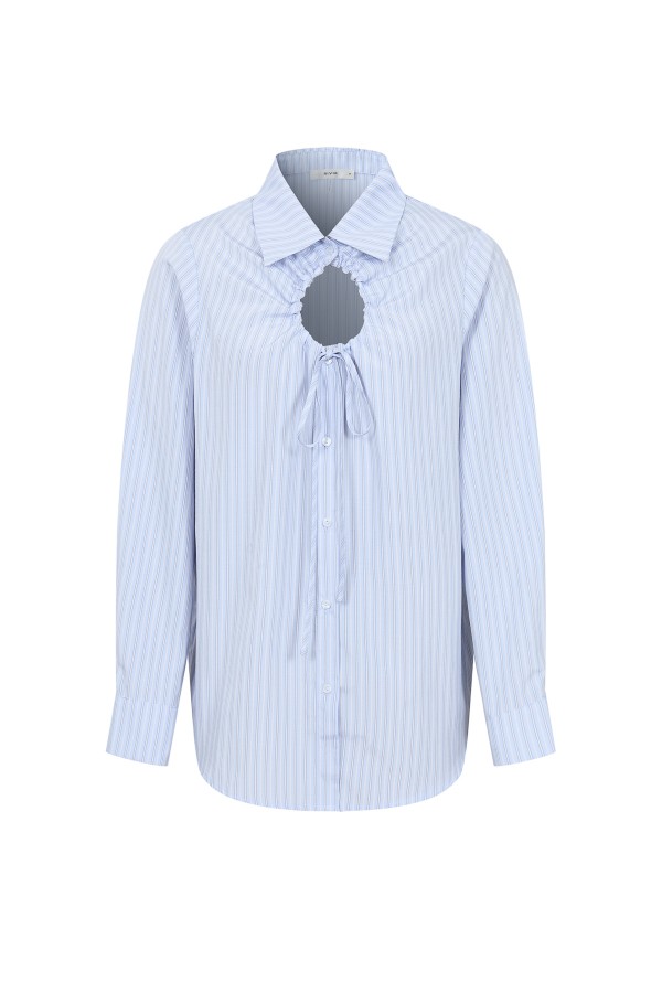 AR2247T / RIVIR<br/>woven long sleeve buttoned down top