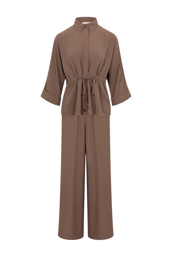 AS974S / RIVIR<br/>Midnight Serenade Co-ord Long Sleeve Top & Pants Set