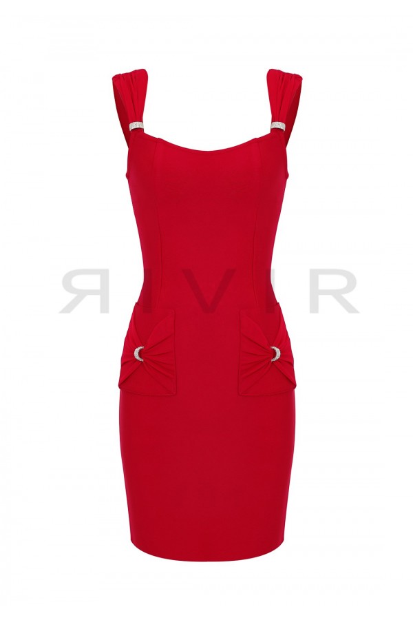 DS060 / RIVIR<br/>Sleeveless bandage dress with pockets