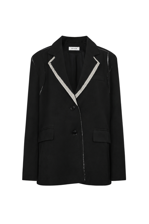 JD156 / RIVIR<br/>The Raw-Edge Artifact Oversized Blazer
