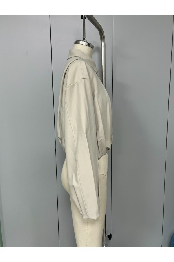 JI080 / RIVIR<br/>Draped Twill Jacket