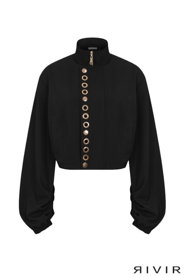 JI160 / RIVIR<br/>Grommet Detail Twill Jacket