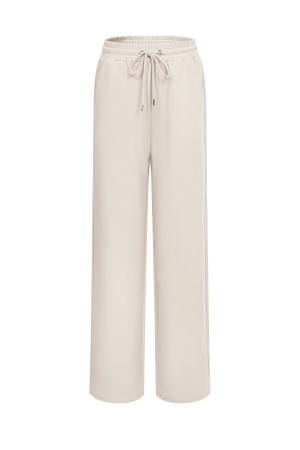 PI002 / RIVIR<br/>RIB SIDE PANEL WIDE KNIT PANT