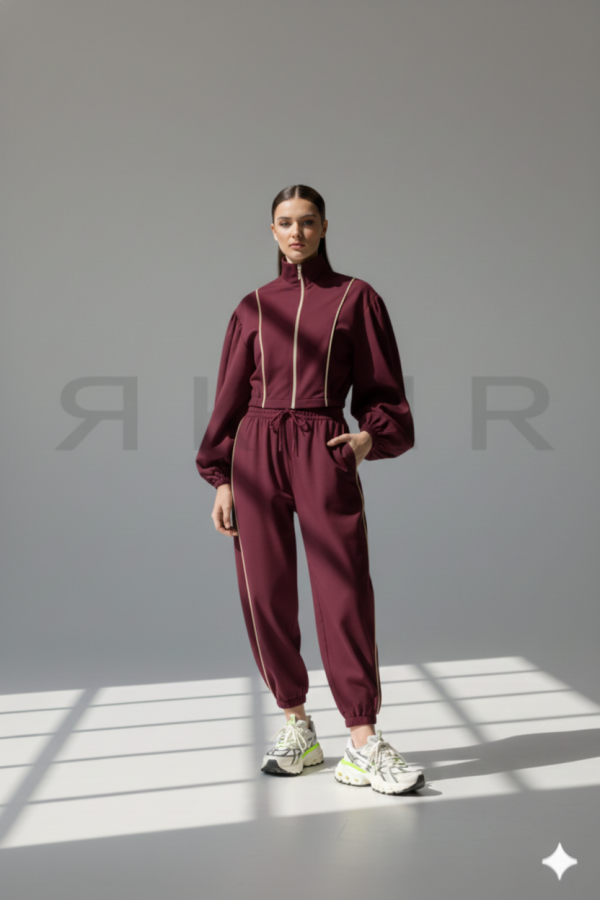 PI068 / RIVIR<br/>Balloon pants with Piping Detail