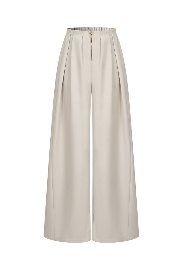 PI080 / RIVIR<br/>Draped Twill Wide Pants