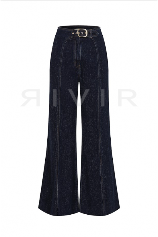 PI123 / RIVIR<br/>Raw Denim High Rise Holly Flare