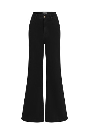 PM001 / RIVIR<br/>Nyla Wide Leg Flare Denim Pant