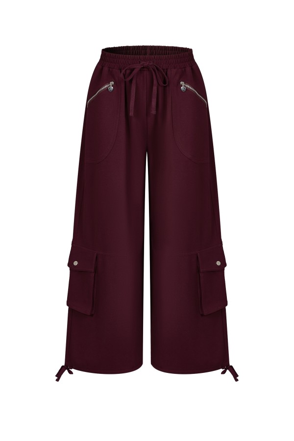 PO301 / RIVIR<br/>Anette Smocked Waist Balloon Sweatpants With Cargo Pockets