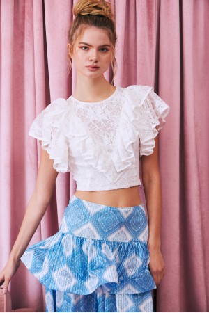 TI057 / RIVIR<br/>The Aladin Lace Dreams Ruffle Top