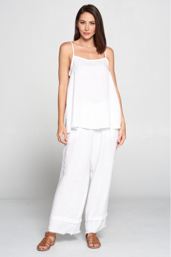 HLT460 / MATCH POINT<br/>SPAGHETTI TANK TOP