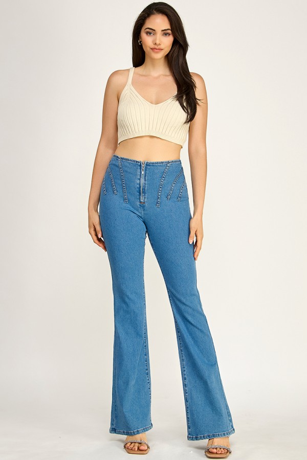 CSB0019 / Spring Haze<br/>Bootcut jean