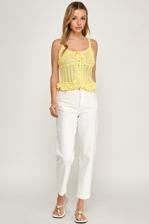 HT1019 / Spring Haze<br/>Knitted tank top