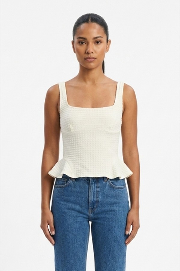 SHT8807 / Spring Haze<br/>Textured tank top
