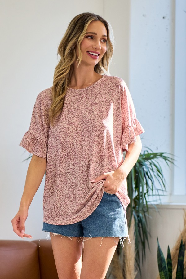 LMT2545PL / Lovely Melody<br/>Lace patchwork top