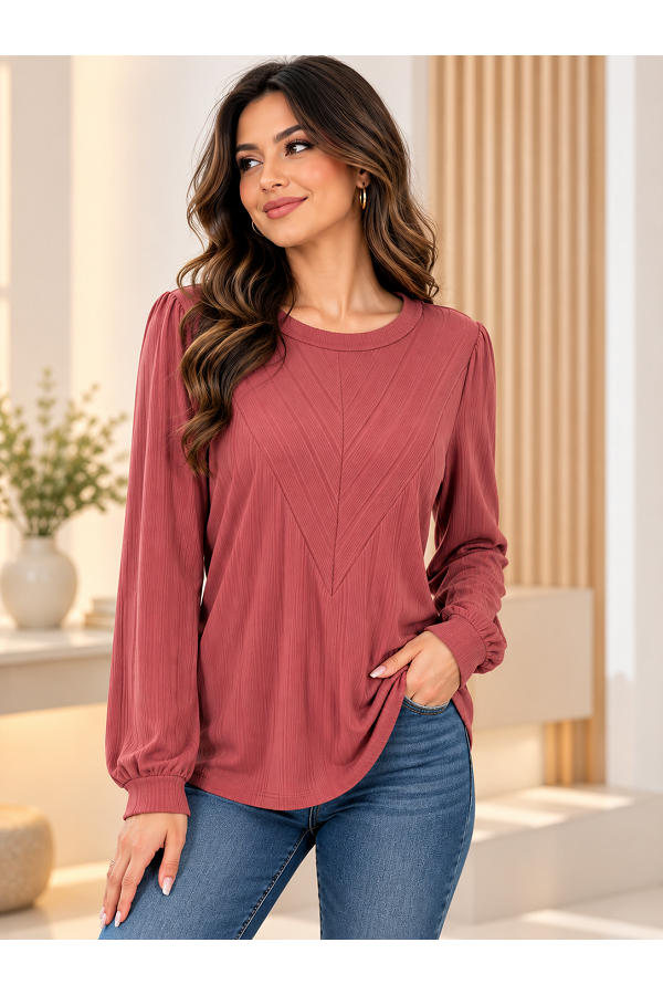 LMT3616 / Lovely Melody<br/>Call me your friend ribbed top