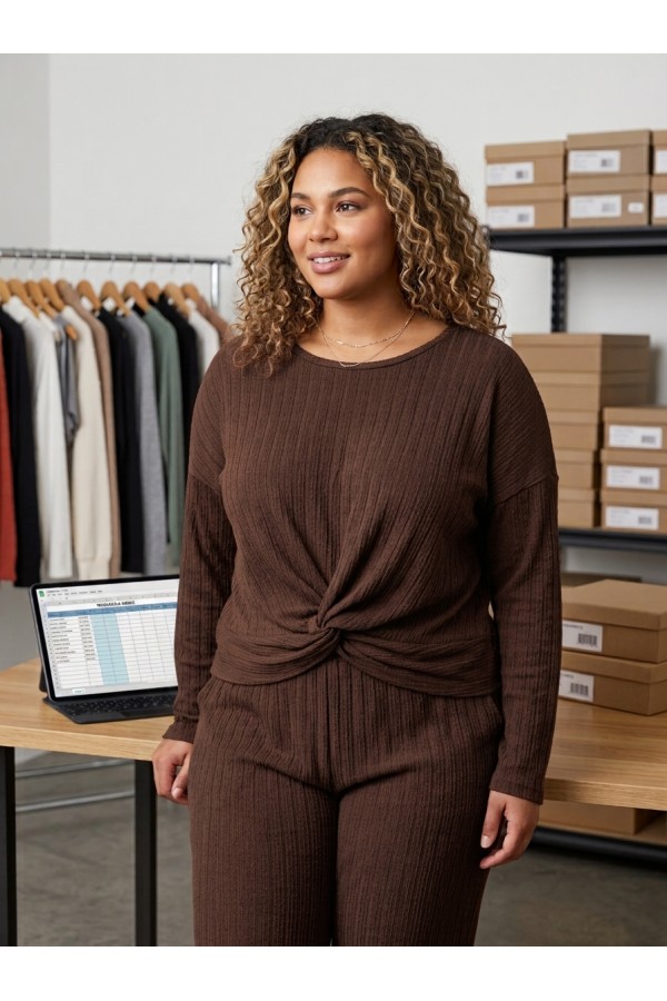 LMT4089PL / Lovely Melody<br/>PLUS SIZE Ivanna's Solid Crop Top