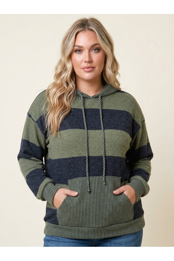 LMT4168PL / Lovely Melody<br/>Love My Stripes Sweatshirt
