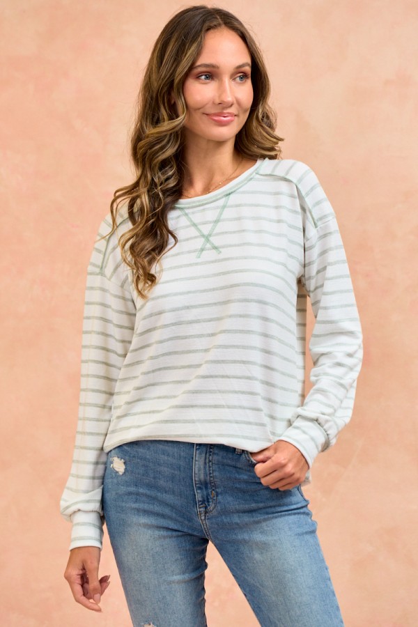 LMT4833 / Lovely Melody<br/>Dream of me Striped top