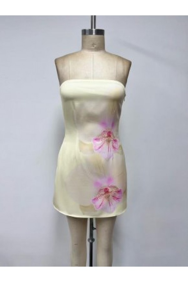 VID51999-3 / The Vintage Shop<br/>SCUBA STRAPLESS MINI DRESS