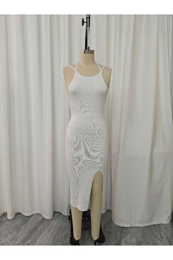 KDC010 / Charming Bunny<br/>Bodycon Midi Dress with Open Back