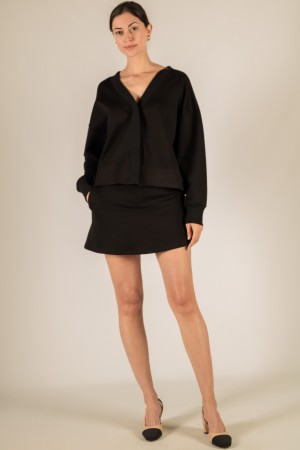 PJ70353 / Before You<br/>Preorder 8/29/25 - P. CILL Butter Modal Rib Contrast Oversized Cropped Cardigan