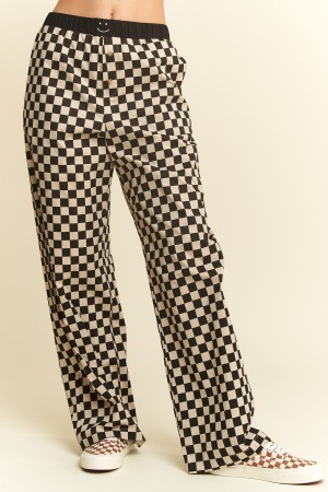 JJB6335 / Jade By Jane<br/>CHECKERD PANTS