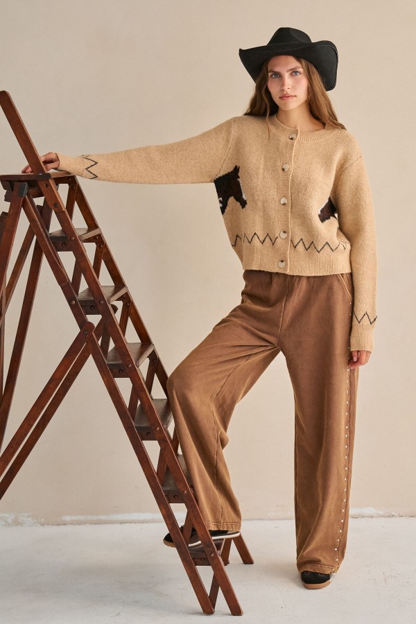 JJB8319 / Jade By Jane<br/>VINTAGE ACID WASHED SWEATPANTS
