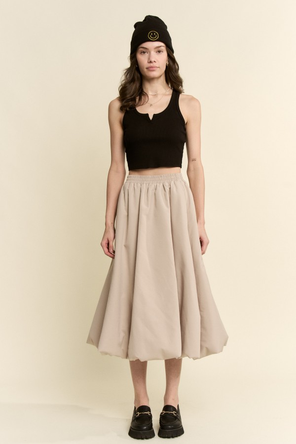 JJS8152 / Jade By Jane<br/>VOLUME BALLOON MIDI SKIRT