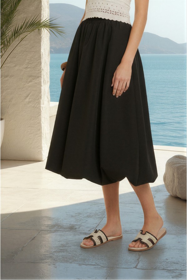 JJS8152P / Jade By Jane<br/>PLUS SIZE VOLUME BALLOON MIDI SKIRT