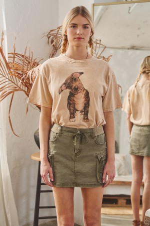 JJS8156 / Jade By Jane<br/>CARGO POCKET MINI SKIRT