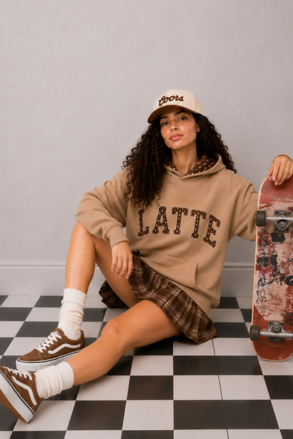 JJT8545 / Jade By Jane<br/>Collegiate Polka Dot Hoodie