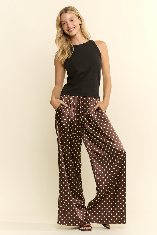 KRP8081 / Jade By Jane<br/>SOFT DOT WIDE PANTS