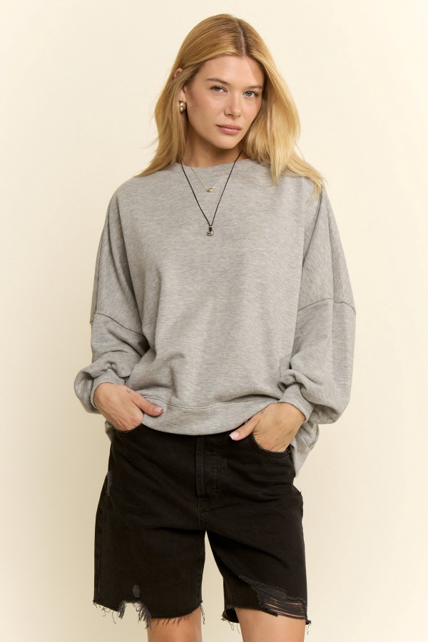 KRT5778-7P / Jade By Jane<br/>PLUS SIZE MOM BOSS LOGO SWEATSHIRT