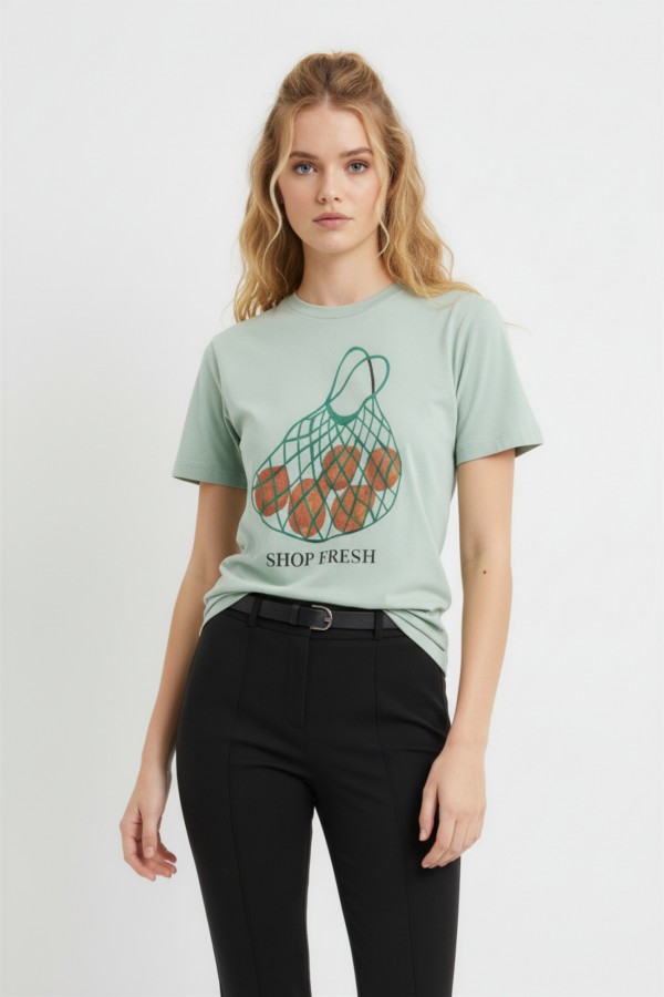 PRT1087 / Jade By Jane<br/>SHOP FRESH GAPHIC TEE