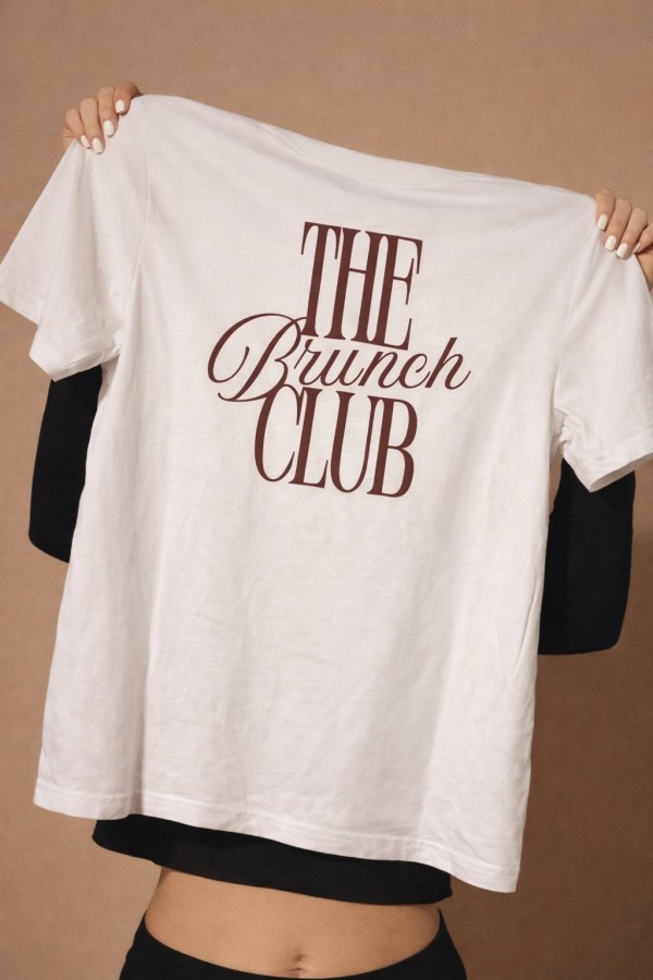 PRT1102 / Jade By Jane<br/>THE BRUNCH CLUB GRAPHIC TEE