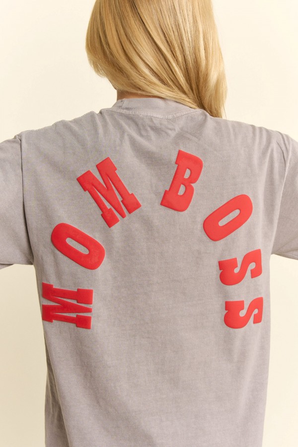 PRT1109 / Jade By Jane<br/>MOM BOSS ARC LOGO TEE