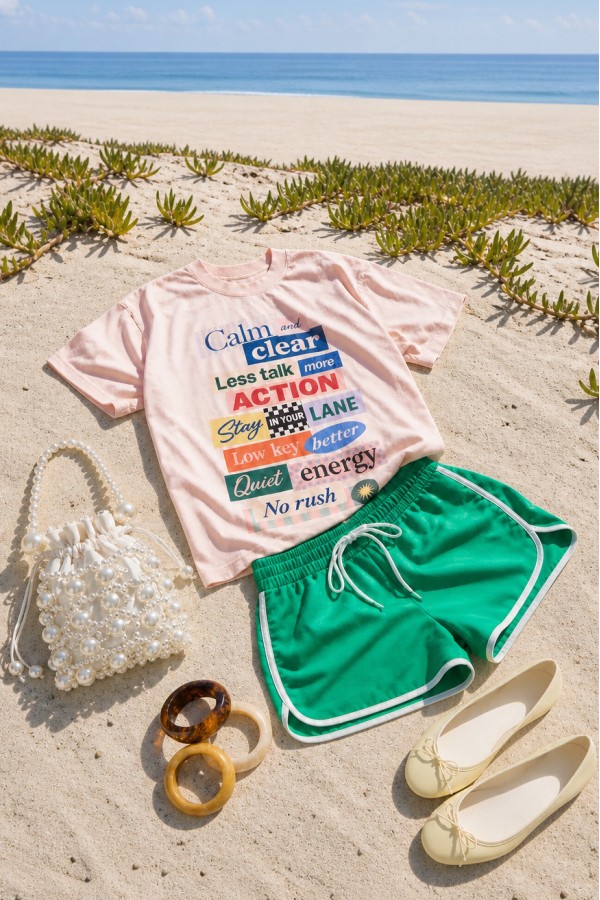PRT1128 / Jade By Jane<br/>TYPOGRAPHIC GRAPHIC T-SHIRT