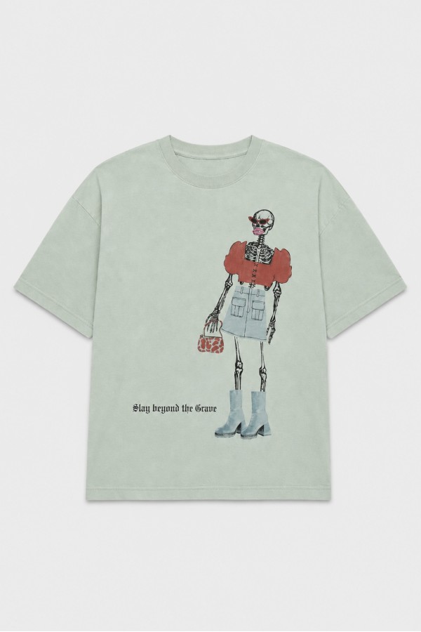 PRT1140 / Jade By Jane<br/>SLAY BEYOND THE GRAVE GRAPHIC TEE