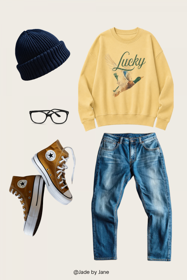 PRT1152P / Jade By Jane<br/>LUCKY MALLARD SWEATSHIRT