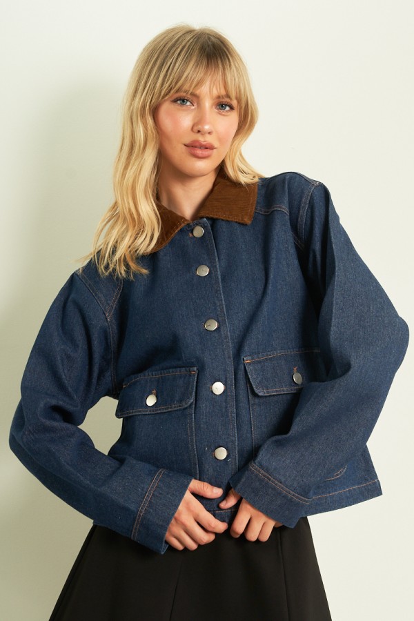 2965 / ANWND<br/>COLLAR DENIM JACKET